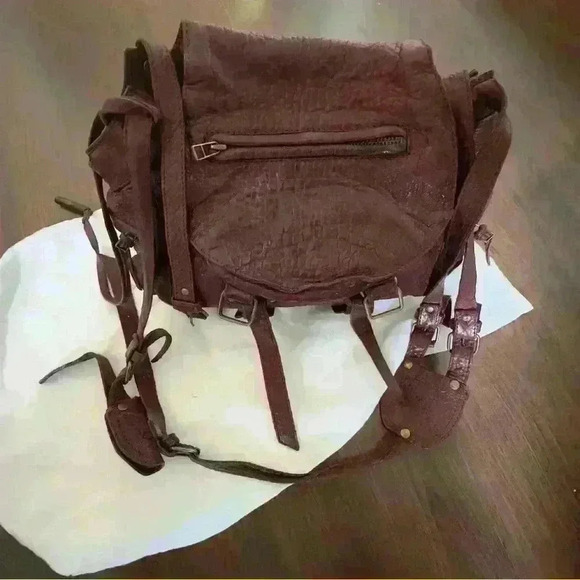 Leather Messenger Bag Crossbody Flap Over Purse Shoulder Bag Satchel - Picture 6 of 14